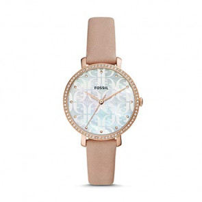 Uhrenarmband Fossil ES4603 Leder Rosa 14mm