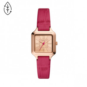 Uhrenarmband Fossil ES5085 Leder Rosa 12mm