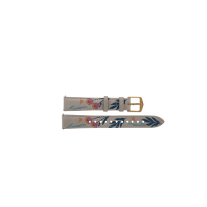 Uhrenarmband Fossil ES5100 Leder Mehrfarbig 16mm