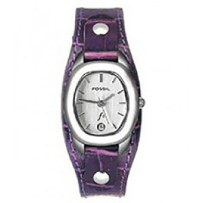 Uhrenarmband Fossil ES9933 Leder Lila 10mm