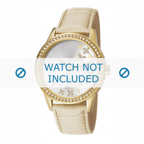 Esprit Uhrenarmband ES107302-004 Leder Beige + standardnähte