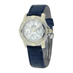 Uhrenarmband Festina F16023-5 Leder Blau 18mm