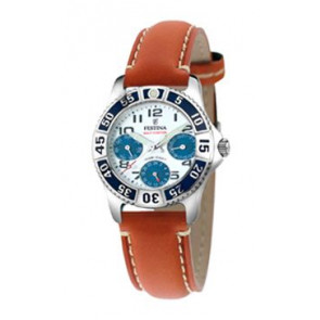 Uhrenarmband Festina F16039-7 Leder Cognac 18mm