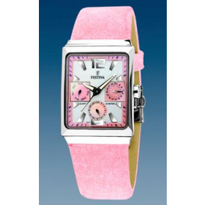 Uhrenarmband Festina F16139-3 Leder Rosa 23mm