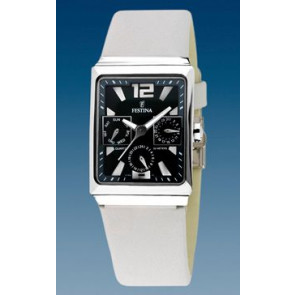 Uhrenarmband Festina F16139-4 / F16139-9 Leder Weiss 23mm