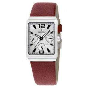 Uhrenarmband Festina F16140-1 Leder Bordeaux 23mm