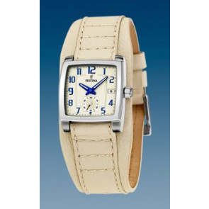 Uhrenarmband Festina F16181-2 / F16181-3 Leder Hellbraun 17mm