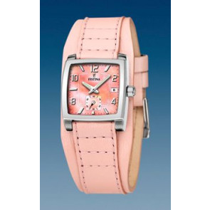Uhrenarmband Festina F16181-A Leder Rosa 17mm