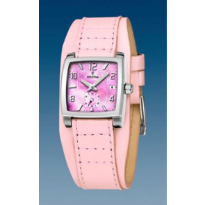 Uhrenarmband Festina F16181-B Leder Rosa 17mm