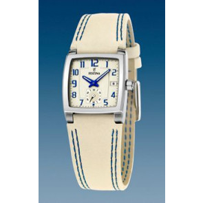 Uhrenarmband Festina F16181-E Leder Beige