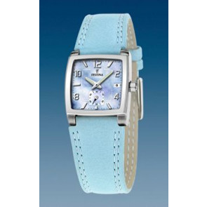Uhrenarmband Festina F16181-F Leder Hellblau