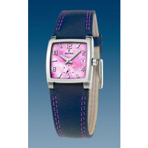 Uhrenarmband Festina F16181-G Leder Lila