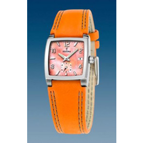 Uhrenarmband Festina F16181-H Leder Orange