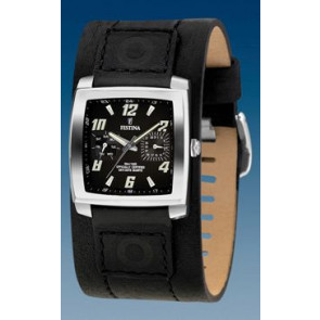 Uhrenarmband Festina F16182-6 Leder Schwarz 22mm