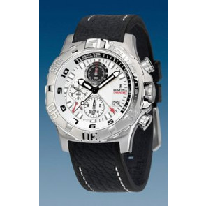 Uhrenarmband Festina F16183-1 / F16289-4 Leder Schwarz 22mm