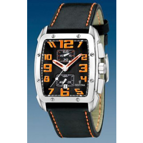 Uhrenarmband Festina F16259-5 Leder Schwarz 25mm