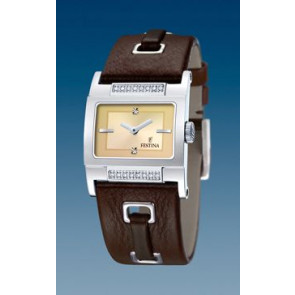 Uhrenarmband Festina F16325-3 Leder Braun 24mm