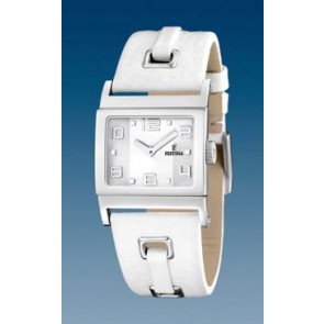 Uhrenarmband Festina F16475-1 / F16475-4 / F16325 Leder Weiss 24mm