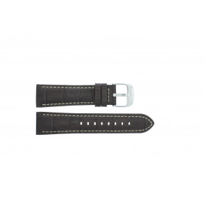 Festina Uhrenarmband F16486/2 Leder Dunkelbraun 23mm + weisßen Nähten