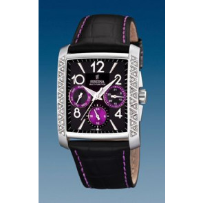 Uhrenarmband Festina F16524-4 Leder Schwarz 25mm
