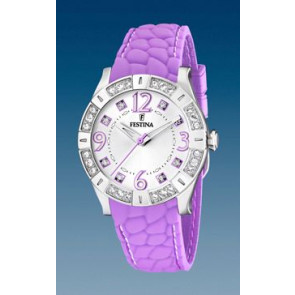 Uhrenarmband Festina F16541-5 Silikon Lila 20mm