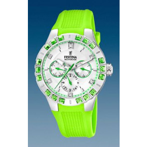 Uhrenarmband Festina F16559-4 Kautschuk Grün 15mm