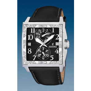 Uhrenarmband Festina F16570-6 Leder Schwarz 28mm