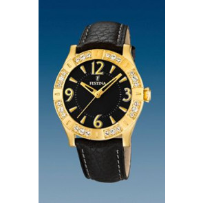 Uhrenarmband Festina F16580-4 Leder Schwarz 20mm