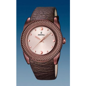 Uhrenarmband Festina F16591-C Leder Braun 24mm