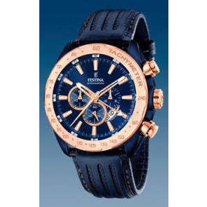 Uhrenarmband Festina F16897-1 Leder Blau 25mm