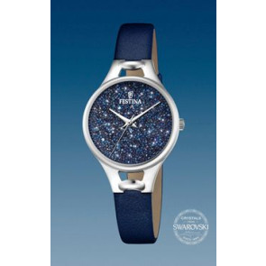 Uhrenarmband Festina F20334-2 Leder Blau 10mm