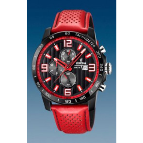 Uhrenarmband Festina F20339-5 Leder Rot 23mm