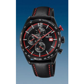 Uhrenarmband Festina F20344-5 Leder Schwarz 22mm