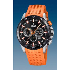 Uhrenarmband Festina F20353-6 / F20353-B Silikon Orange 22mm