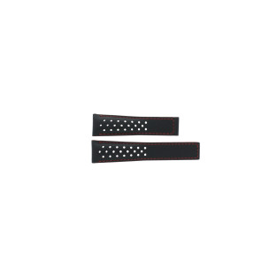 Uhrenarmband Tag Heuer CAW2118 / FC6285 Leder Schwarz 22mm