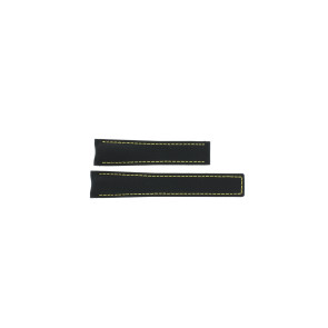 Uhrenarmband Tag Heuer Way211A / FC6362 Leder/Textil Schwarz 20.5mm