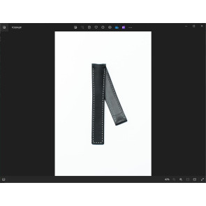 Uhrenarmband Tag Heuer FC6364 Leder Schwarz