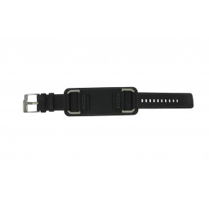 Uhrenarmband Fossil JR1196 Leder Dunkelbraun 24mm