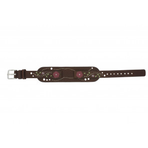 Uhrenarmband Fossil JR8780 Leder Dunkelbraun 12mm