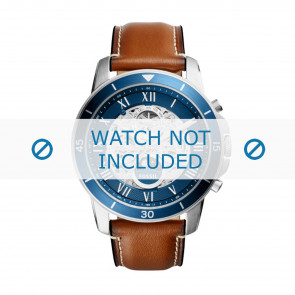 Uhrenarmband Fossil ME3140 Leder Braun 22mm