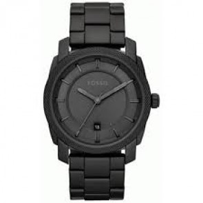 Uhrenarmband Fossil FS4704 Stahl Schwarz 24mm