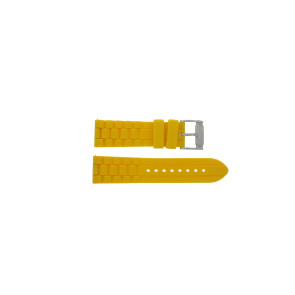 Uhrenarmband Fossil fs4807 Silikon Gelb 24mm