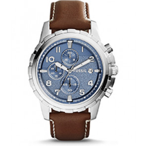 Uhrenarmband Fossil FS5022 Leder Braun 22mm