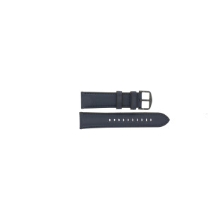 Uhrenarmband Fossil FS5061 / FS5061IE / FS5252SET Leder Blau 22mm