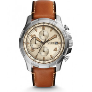 Uhrenarmband Fossil FS5130 Leder Braun 22mm