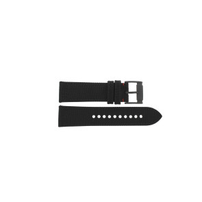 Uhrenarmband Fossil FS5235 Textil Schwarz 24mm