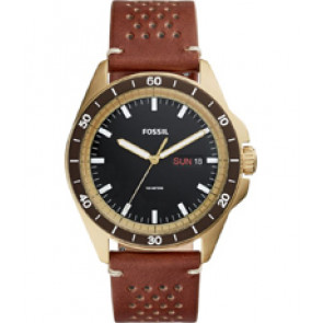 Uhrenarmband Fossil FS5320 Leder Braun 22mm