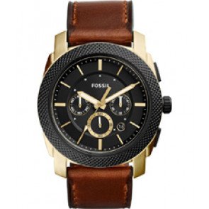 Uhrenarmband Fossil FS5322 Leder Braun 24mm