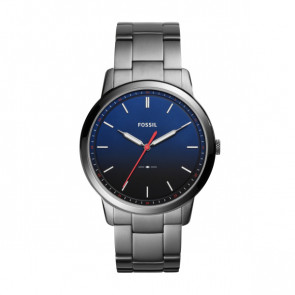 Fossil Uhrenarmband FS5377 Metall Grau 22mm