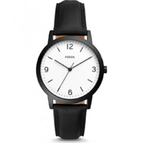 Uhrenarmband Fossil FS5431 Leder Schwarz 20mm